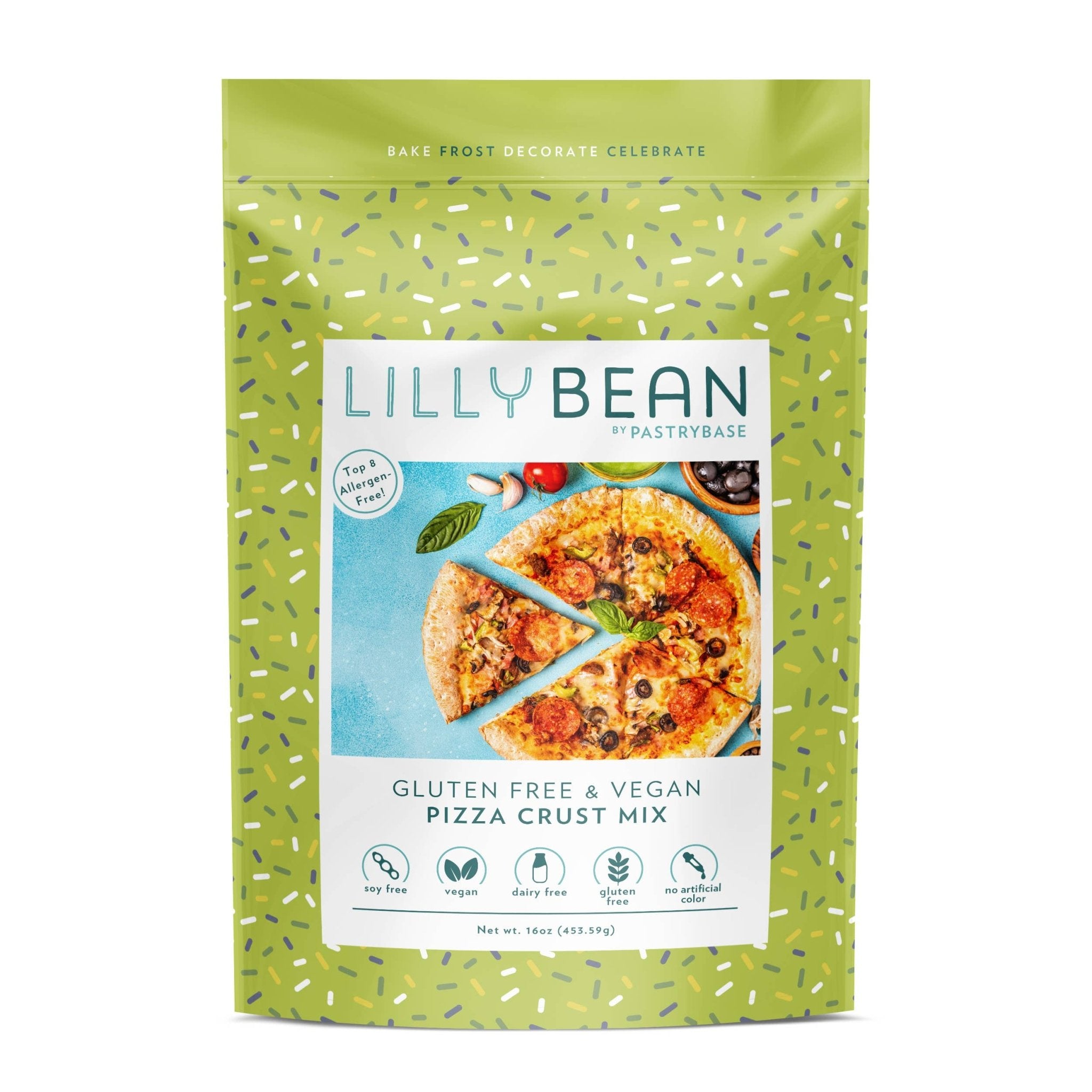 Gluten Free Pizza Crust Mix by LillyBean Baking – vegan, allergen-free