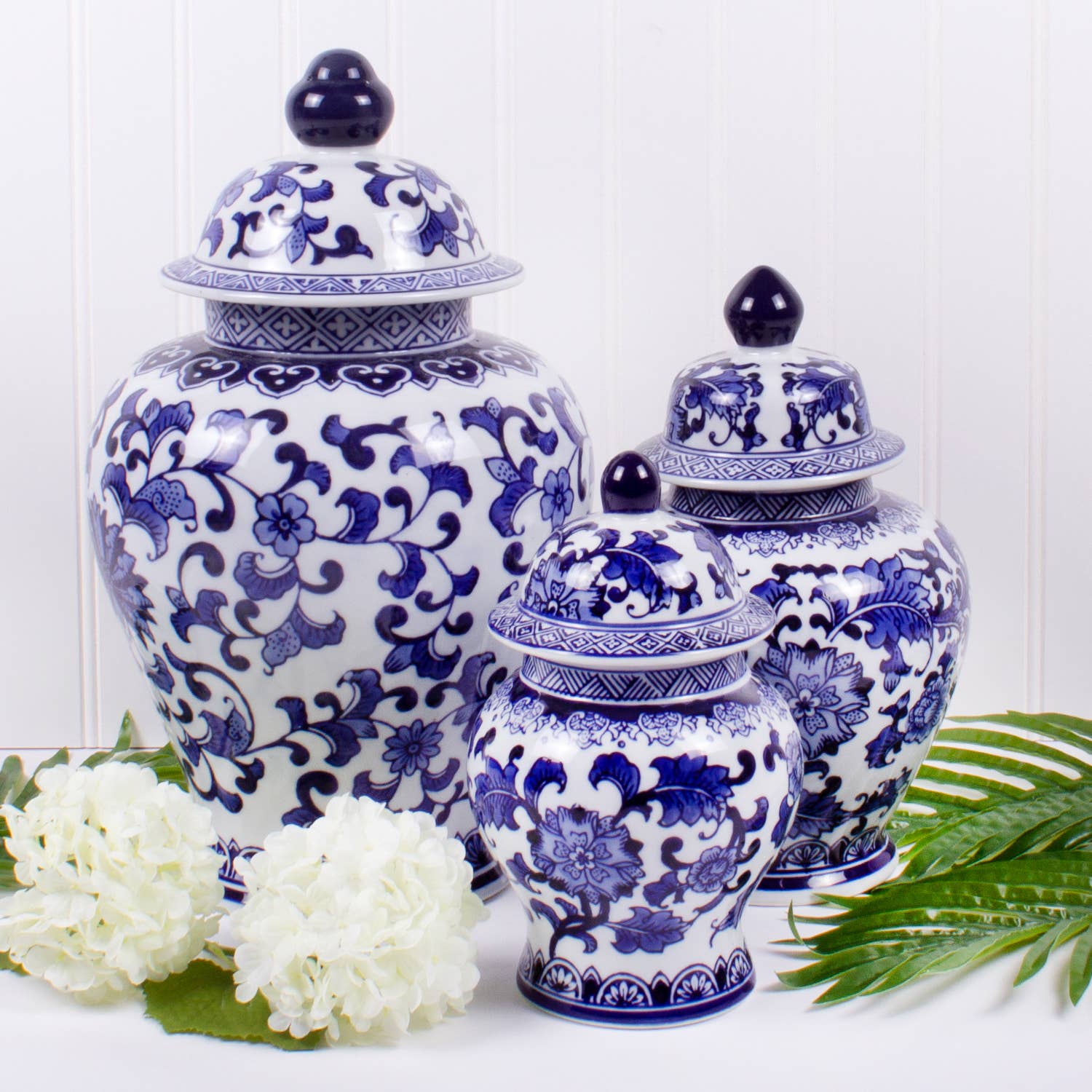 Another view of Blue Chinoiserie Ginger Jar by 8 Oak Lane - Extra Large Porcelain Elegance.
