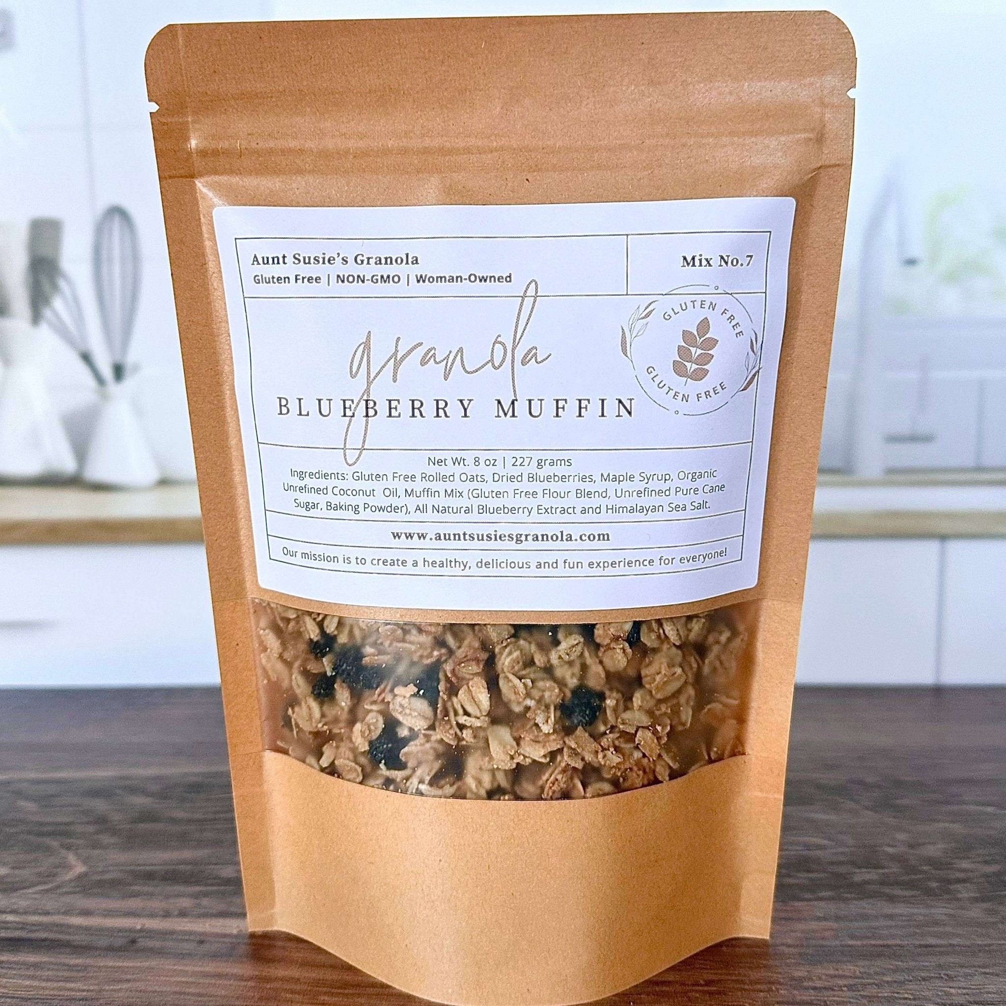 Blueberry Muffin Granola by Aunt Susie's Granola – Gluten Free, Healthy Snack