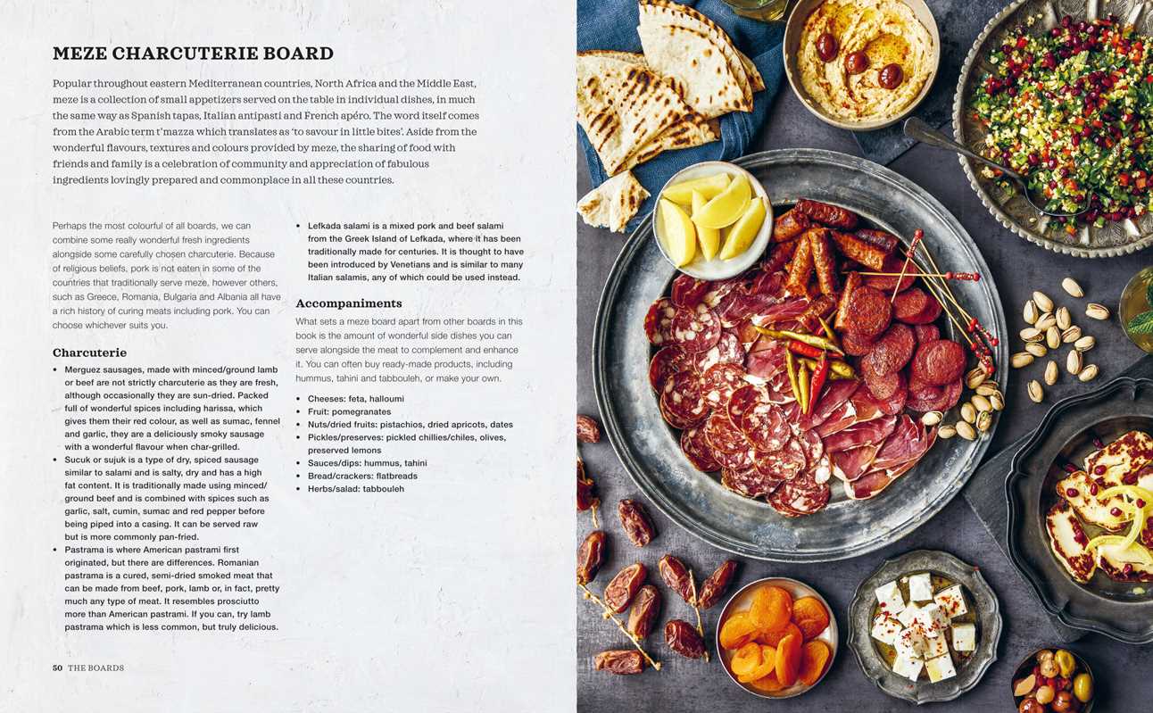 A sample inside page showing a meat and cheese board idea from Charcuterie Boards by Miranda Ballard – Entertaining Made Easy.