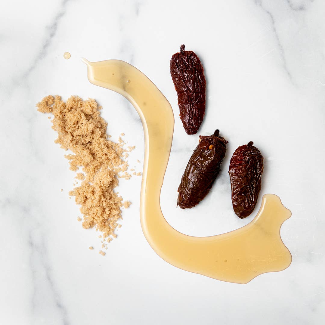 Ingredients used in Chipotle Maple Chili Jam by Blake Hill Preserves – a gourmet spicy BBQ jam