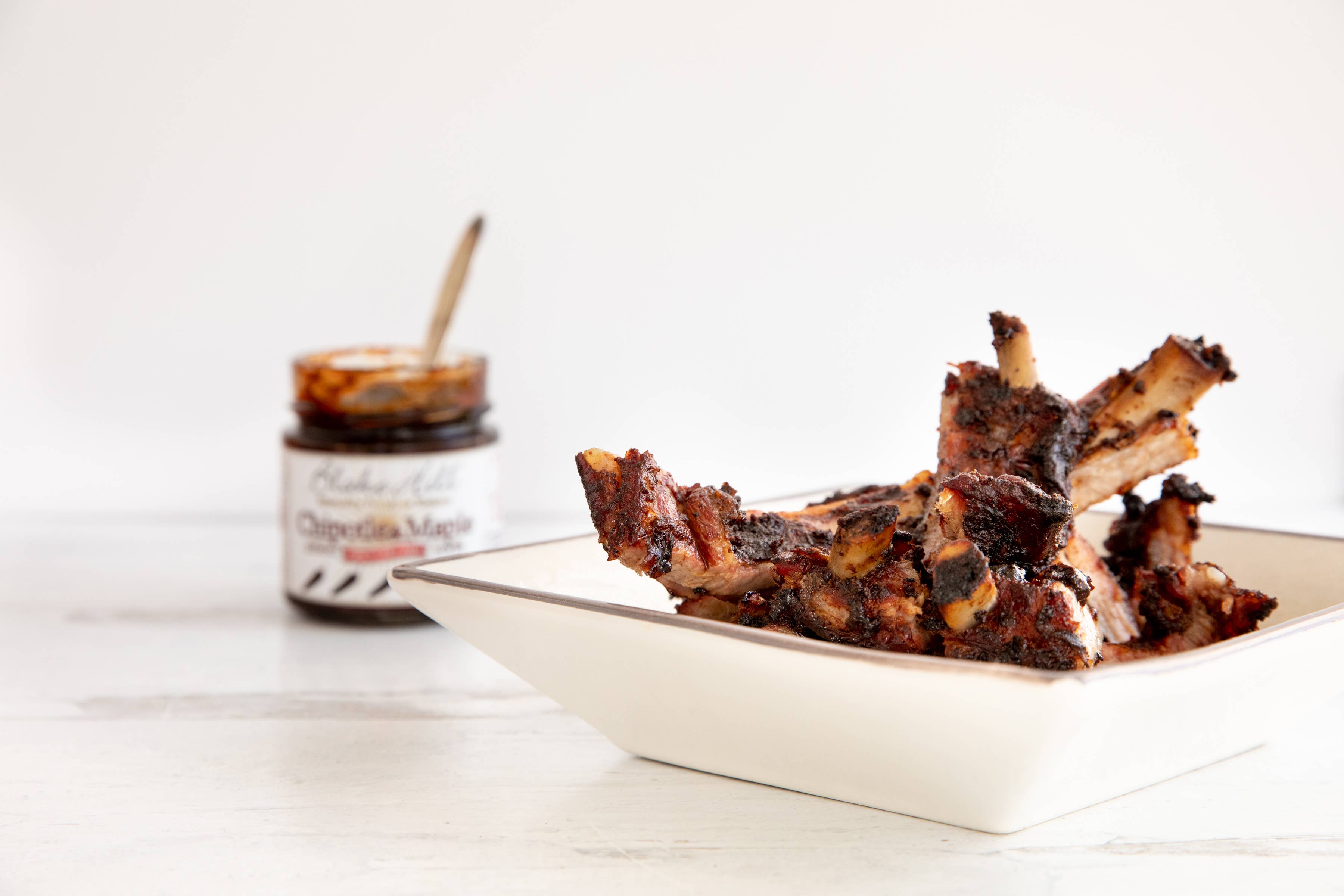 Ribs made with Chipotle Maple Chili Jam by Blake Hill Preserves – a gourmet spicy BBQ jam