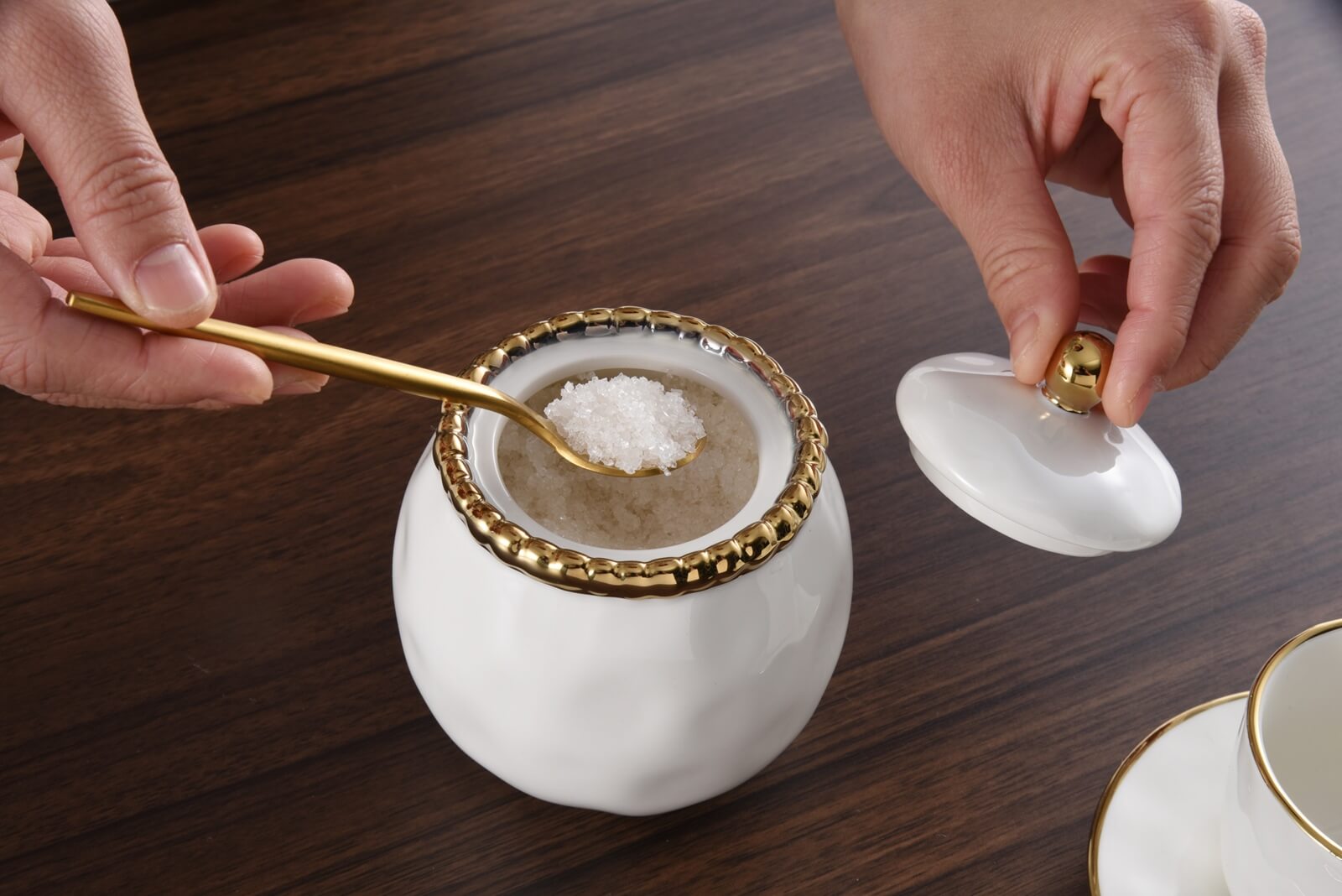 Covered Sugar Bowl | Sudha's Emporium