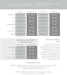 Earl Grey Bamboo V-Neck Nightshirt Size Guide
