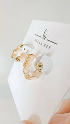 Grace Earrings by Bella Rey Jewelry — 18k Gold Plated Huggie Earrings