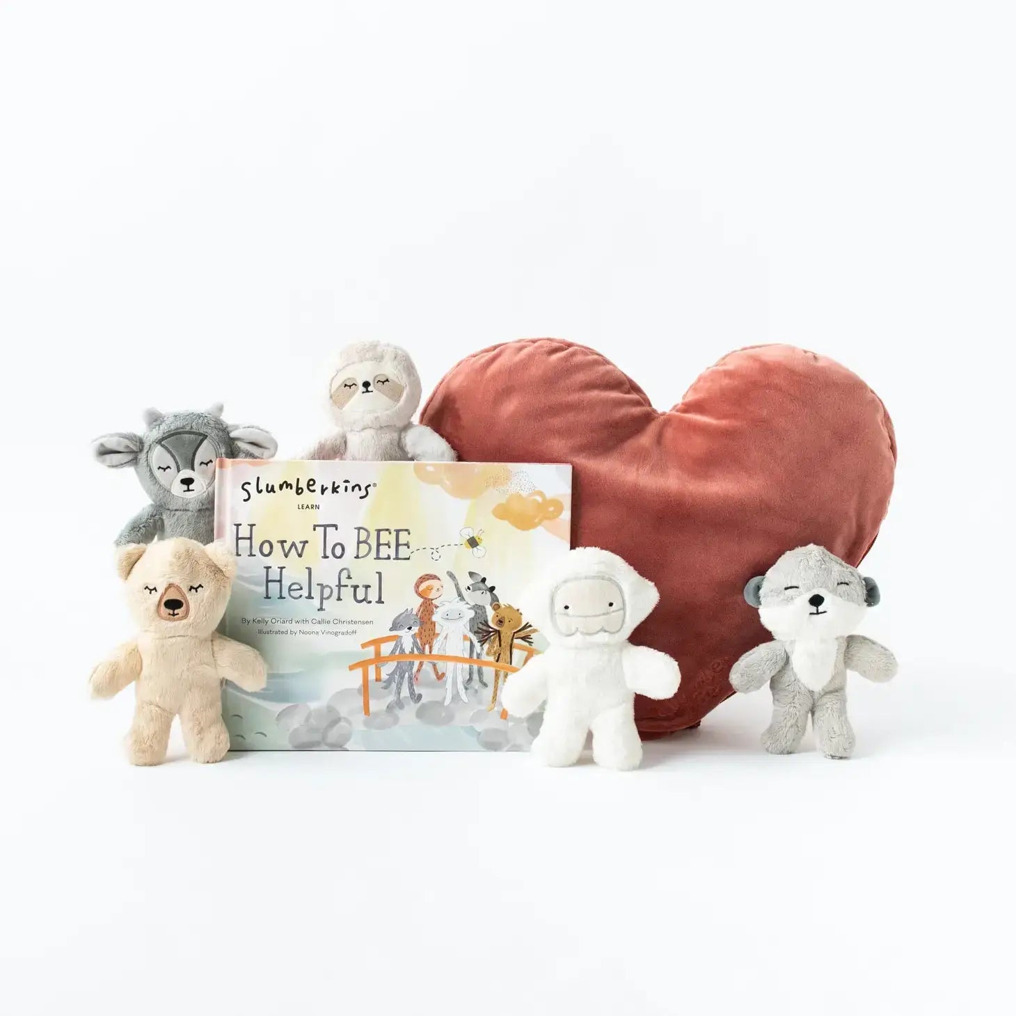 How To Bee Helpful Pillow Set by Slumberkins - Caring Crew Plush and Book Set