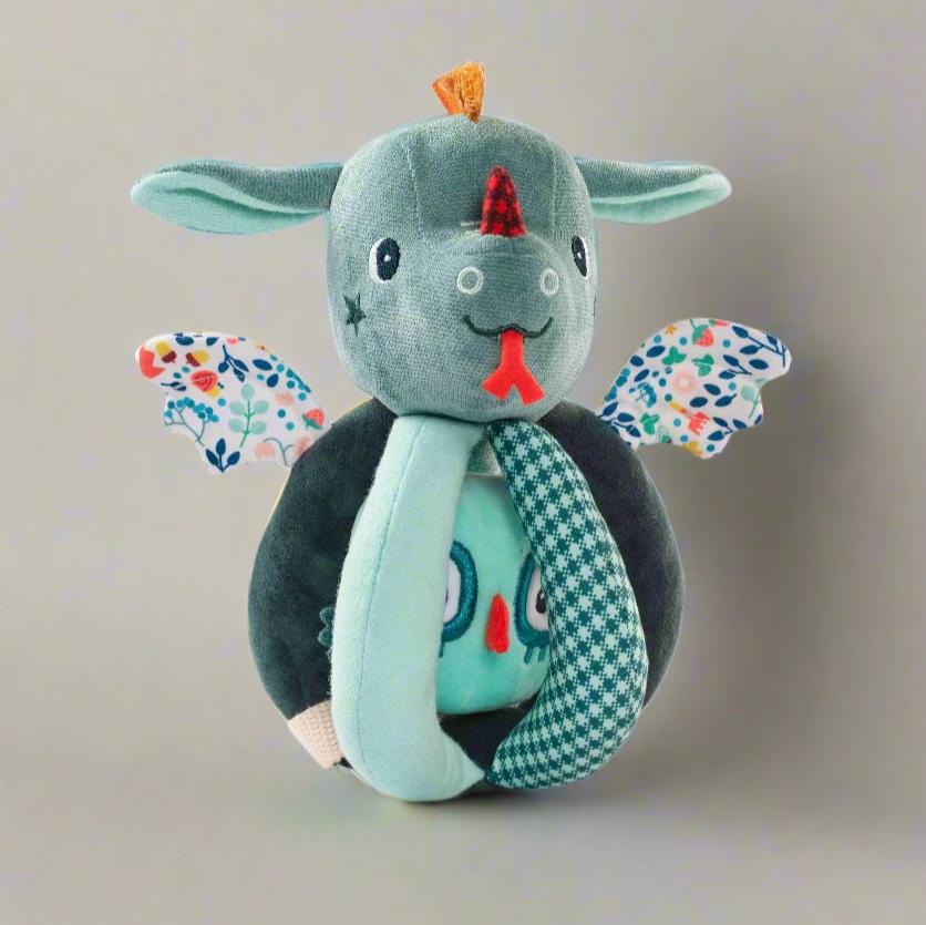 Another view of Joe Plush Activity Rattle by Janod - Plush Baby Rattle with Handles