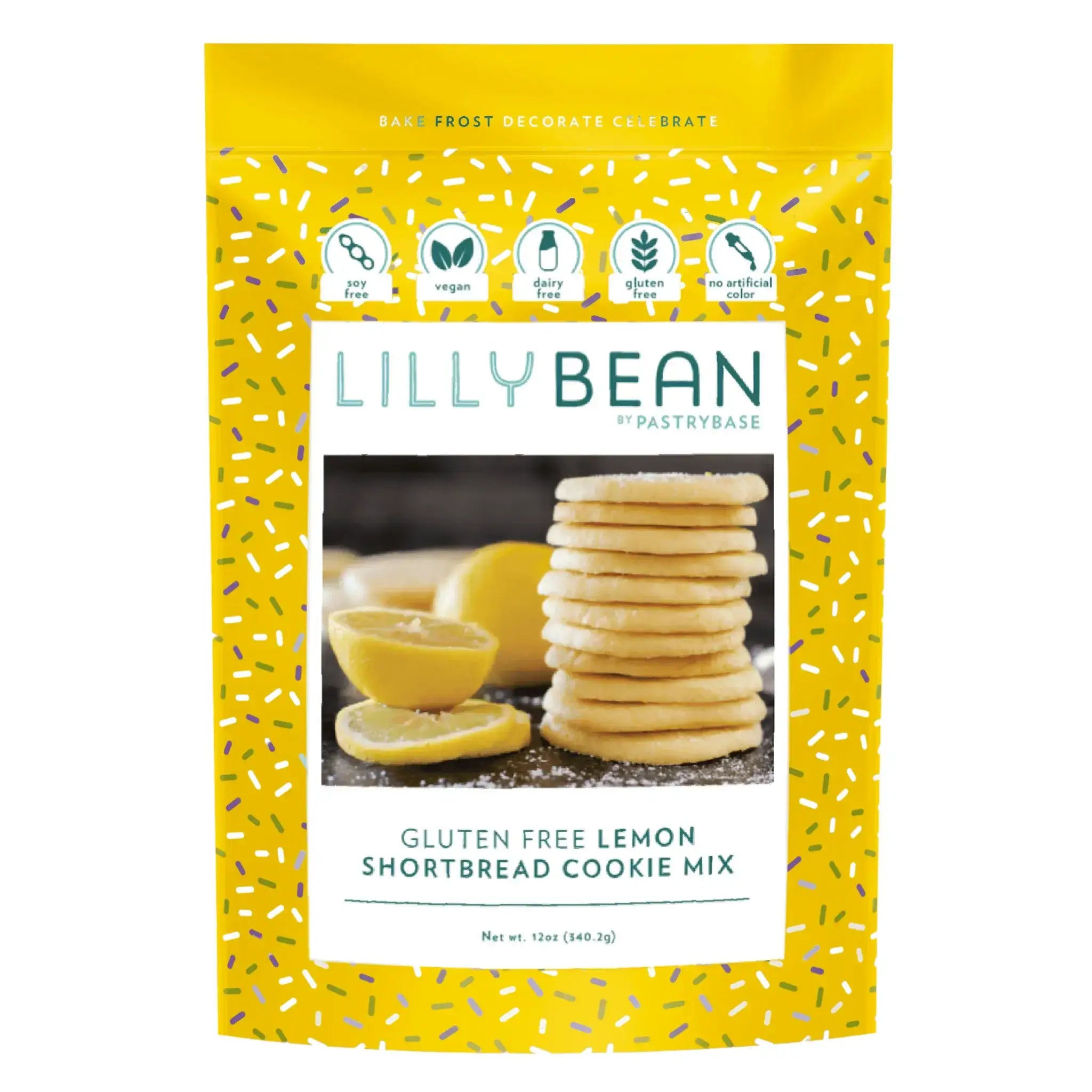 Lemon Shortbread Cookie Mix by LillyBean Baking – vegan and gluten-free