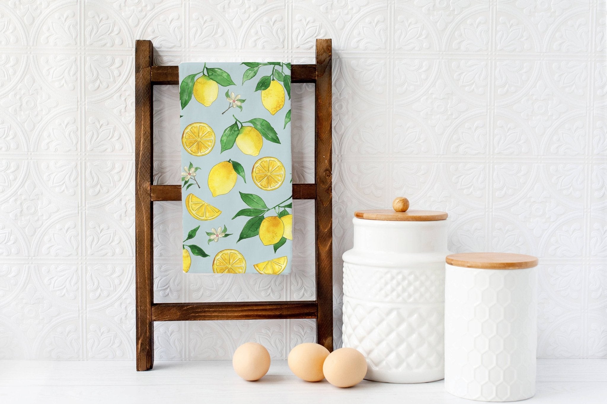 Lemon Tea Towel – 100% Cotton Flour Sack Towel for Kitchen or Bar