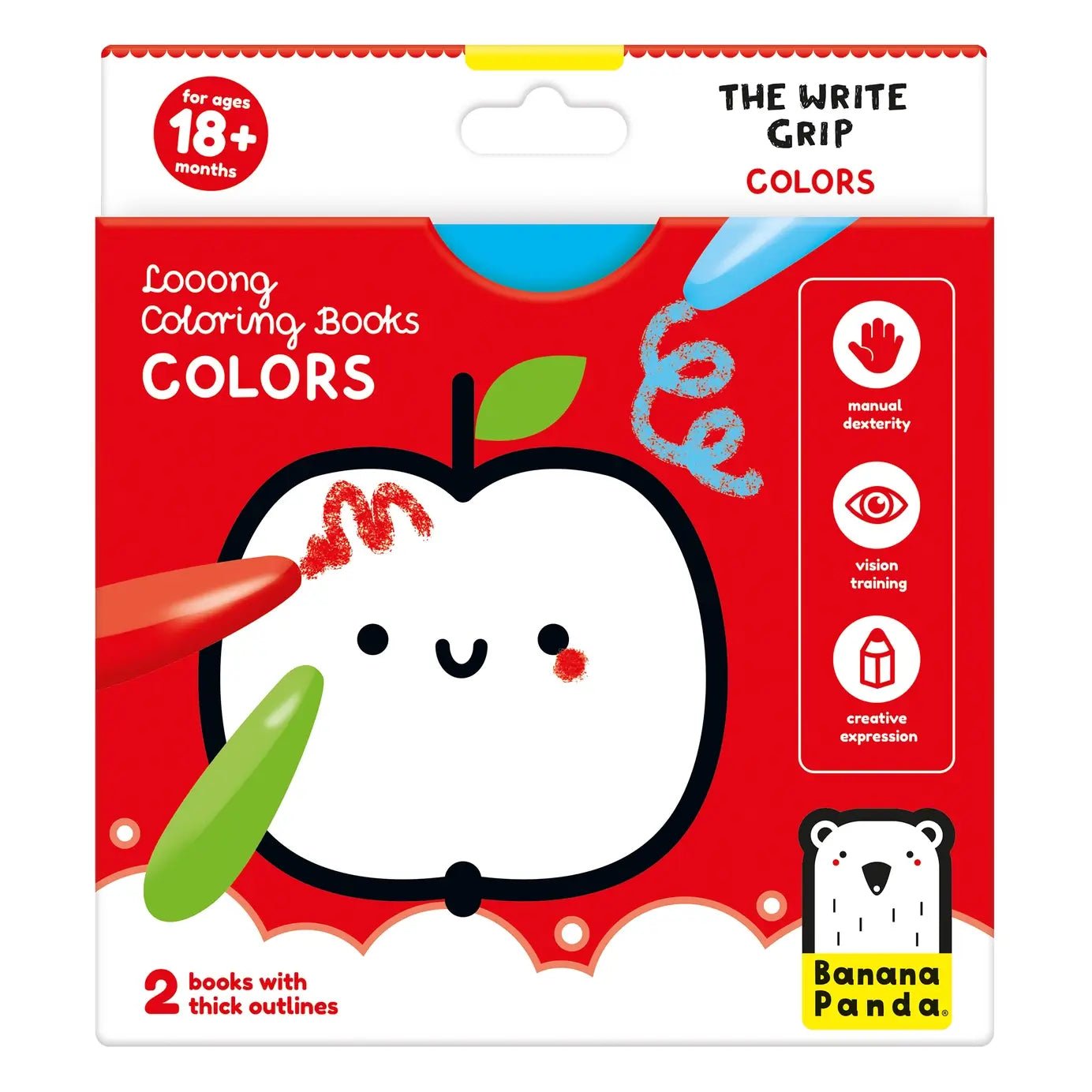 Looong Coloring Books Colors - Accordion Coloring Book for Toddlers