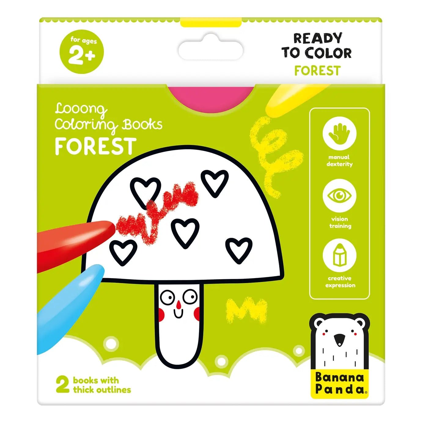 Looong Coloring Books Forest - Accordion Coloring Book for Toddlers