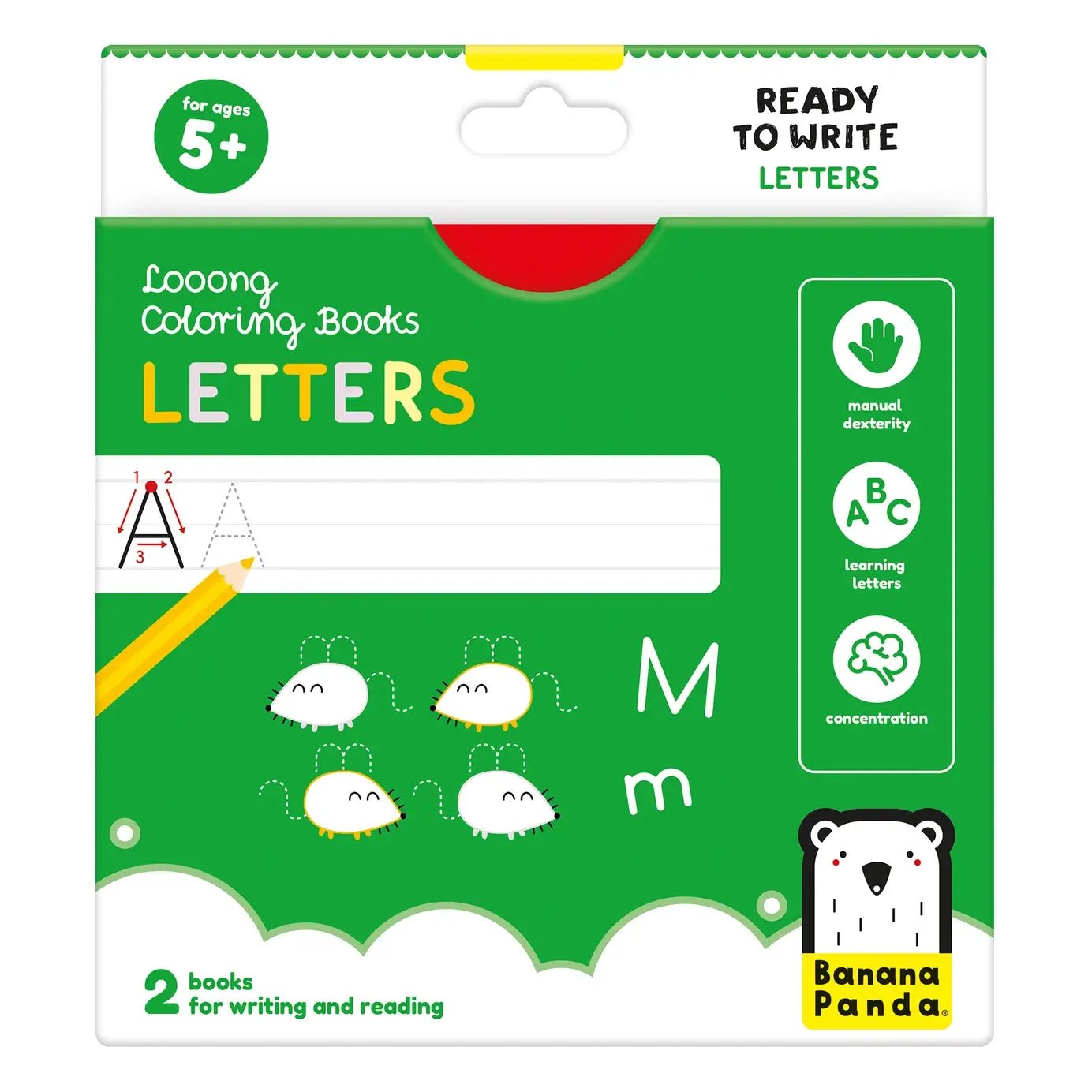 Looong Coloring Books Letters - Alphabet Coloring Book for Kids