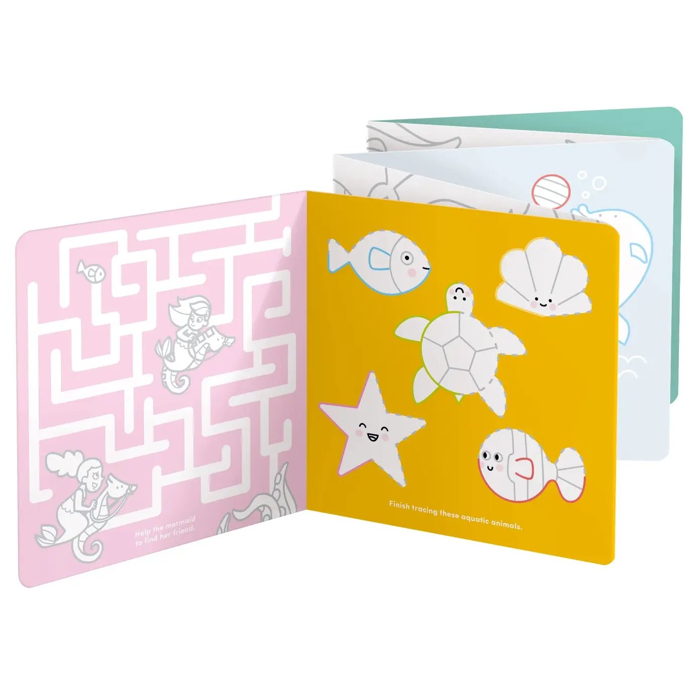 Coloring page from the Looong Coloring Books Mermaids - Mermaid Coloring Book for Kids