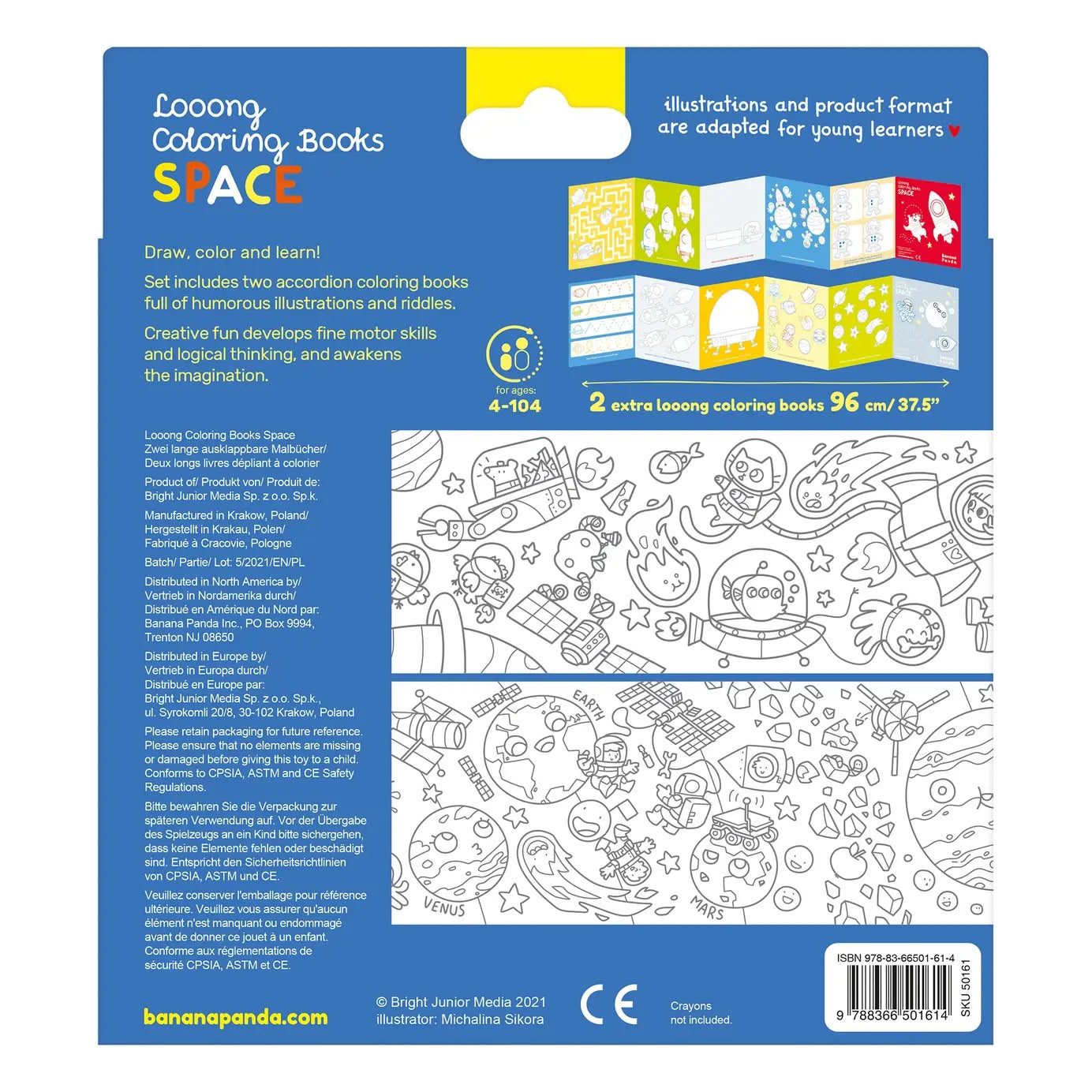 Another view of Looong Coloring Books Space - Space Coloring Book for Kids