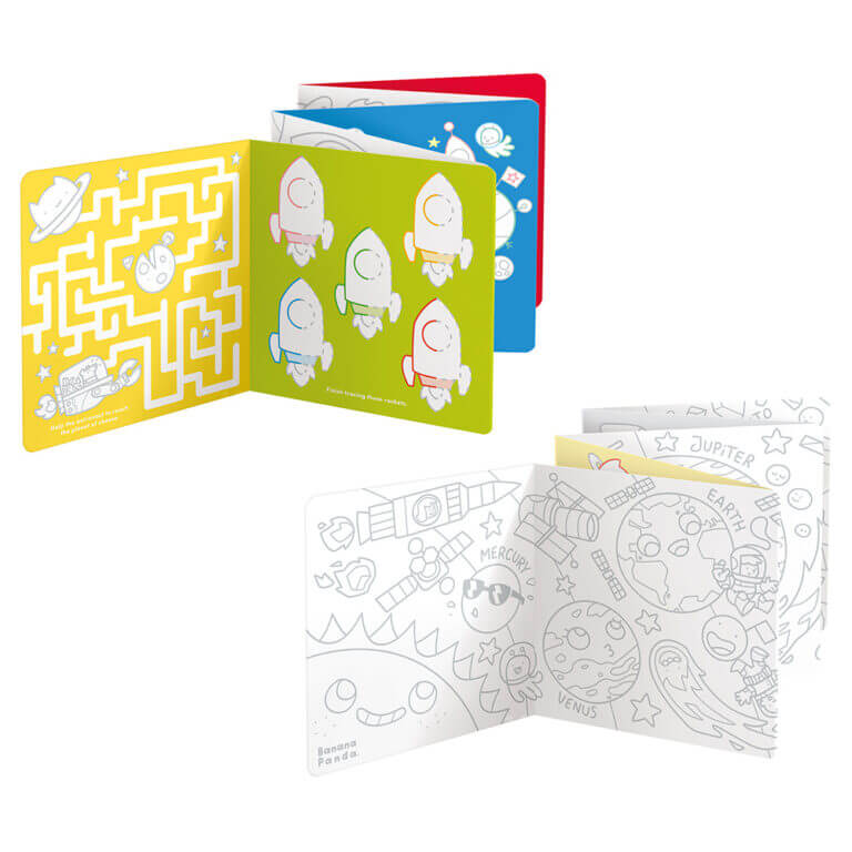 Coloring page from Looong Coloring Books Space - Space Coloring Book for Kids