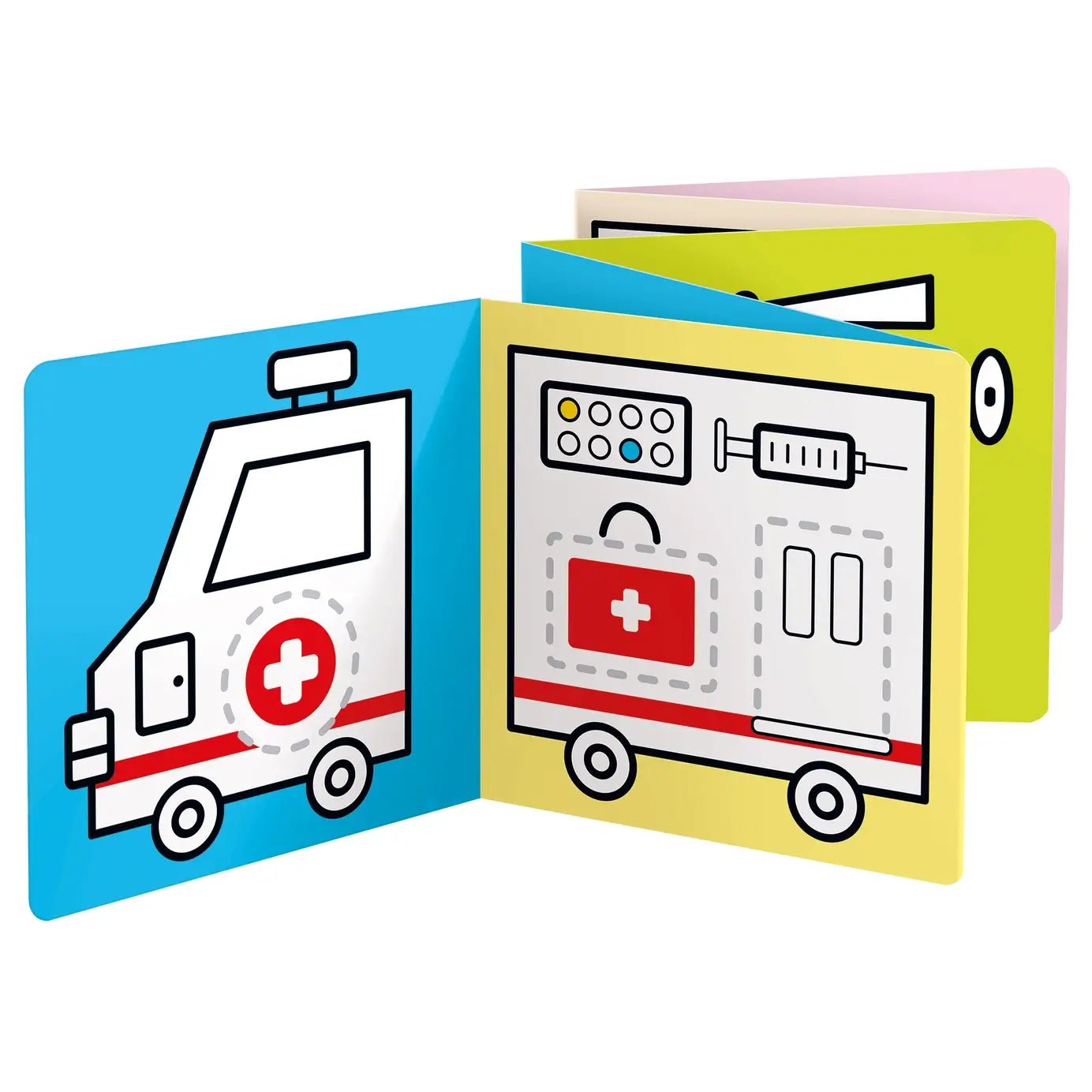 Coloring page of Looong Coloring Books Vehicles At Work - Vehicle Coloring Book for Kids