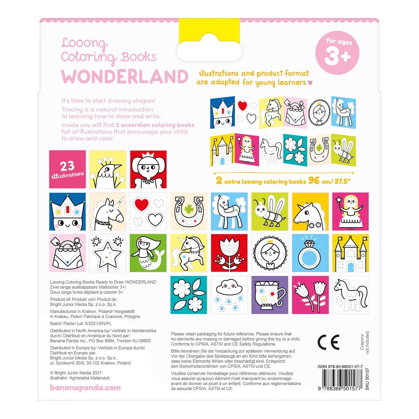 Another view of Looong Coloring Books Wonderland - Wonderland Coloring Book for Kids