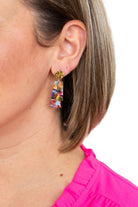 Another view of Mia Mini Fiesta Earrings by Spiffy & Splendid – Colorful Mini Statement Earrings