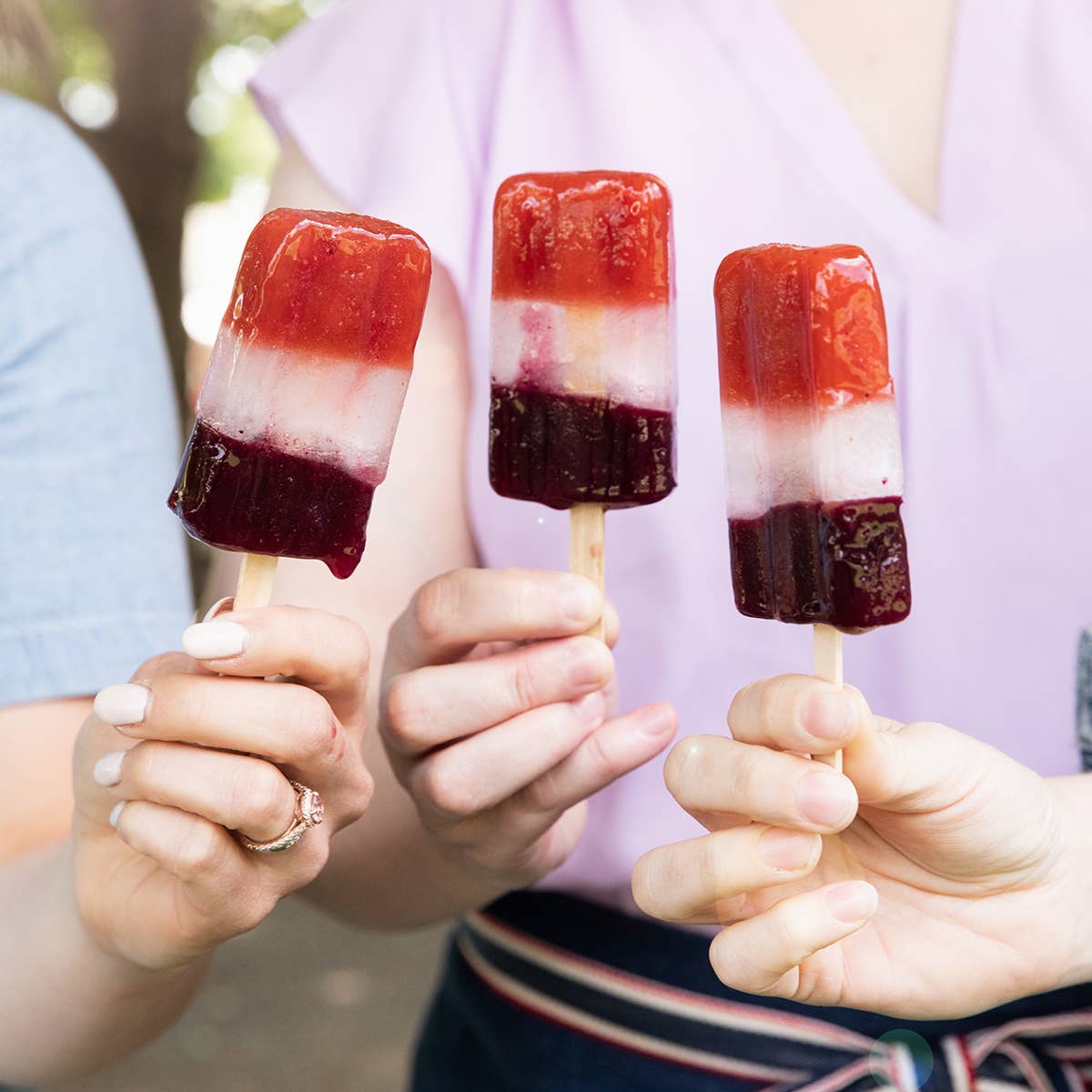 Popsicles made with Naked Blueberry Spread by Blake Hill Preserves – a no-sugar blueberry spread