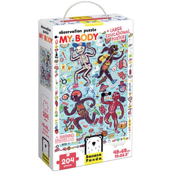 Observation Puzzle My Body | Human Body Puzzle for Kids