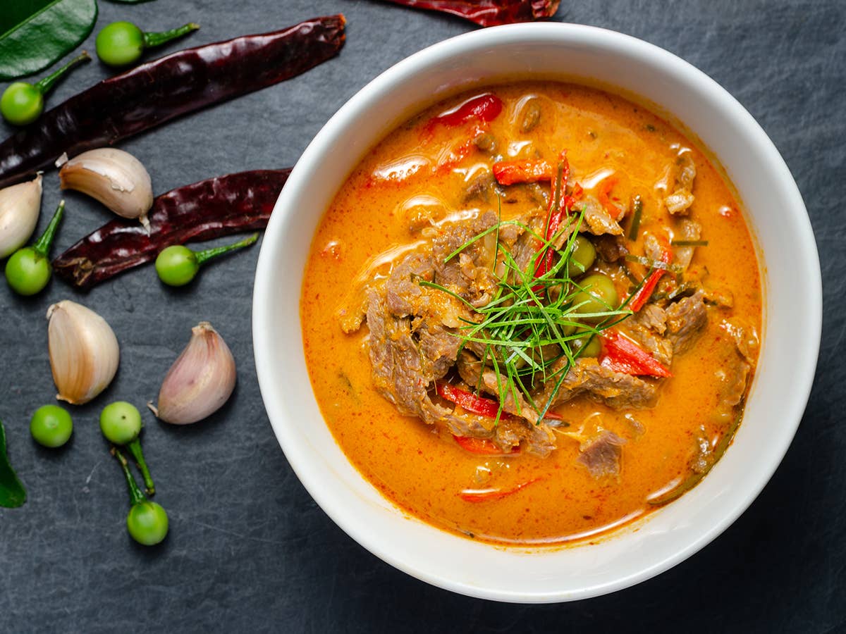 Panang curry made from the Organic Panang Curry Cooking Kit by Verve Culture – organic, vegan, and gluten-free