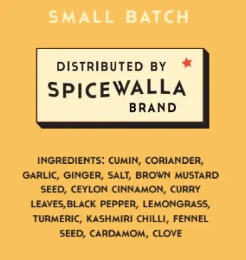 Ingredient label for Fried Chicken Spice from the Sam Fore Signature Collection by Spicewalla – a Sri Lankan–Inspired Spice Blend