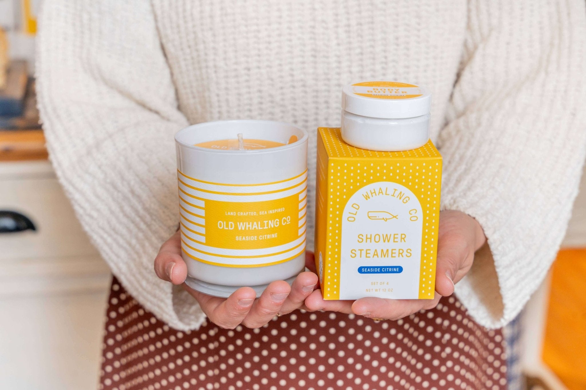 Seaside Citrine Candle by Old Whaling Co with other products