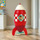 Another view of the Small Magnetic Rocket by Janod - Magnetic Wooden Rocket Toy