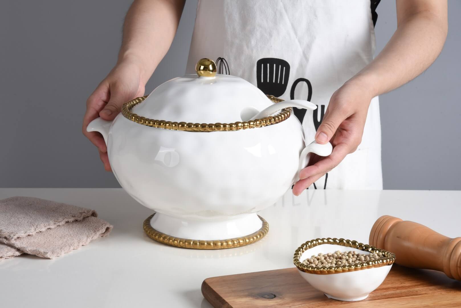 Soup Tureen & Ladle | Sudha's Emporium