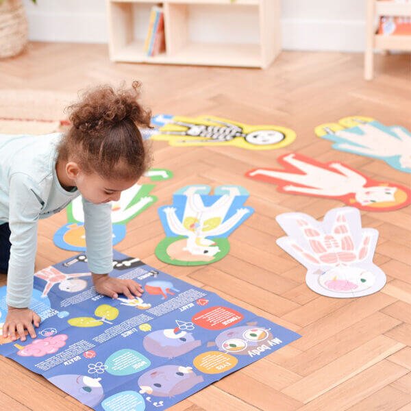 Another view of Super Size Puzzle My Body - Human Body Floor Puzzle for Kids