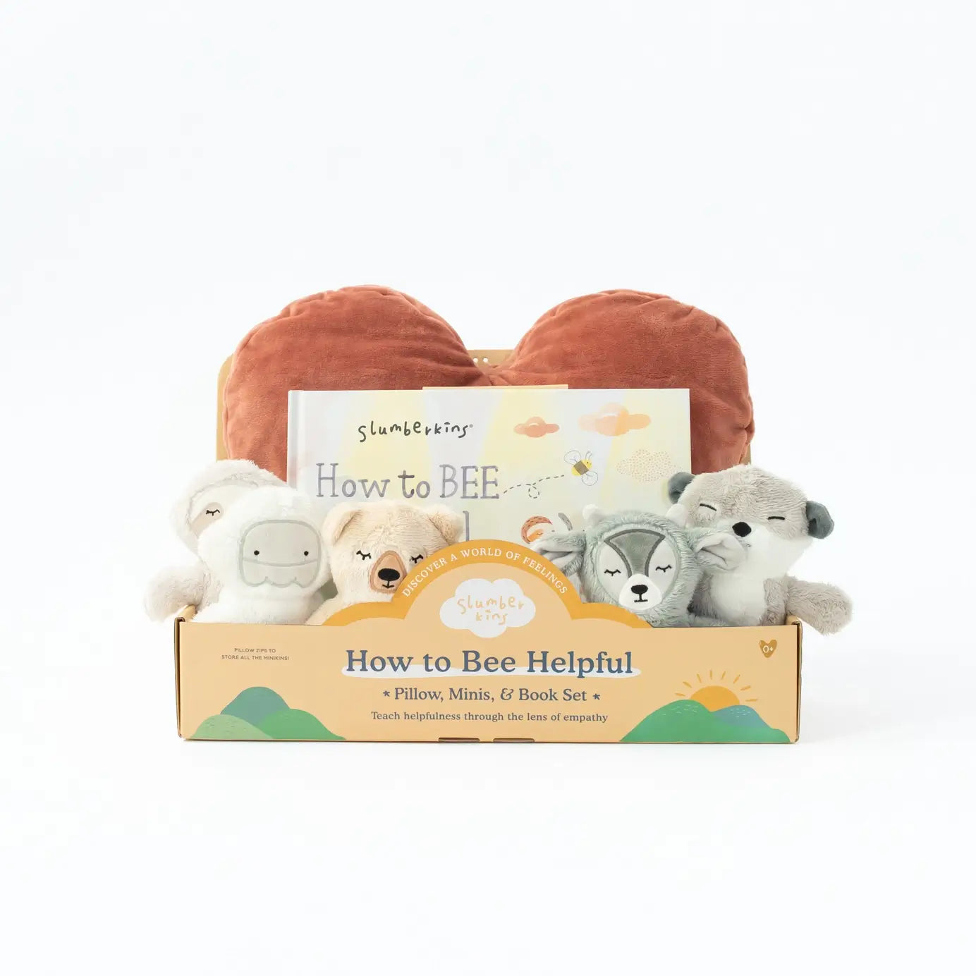 Another view of How To Bee Helpful Pillow Set by Slumberkins - Caring Crew Plush and Book Set