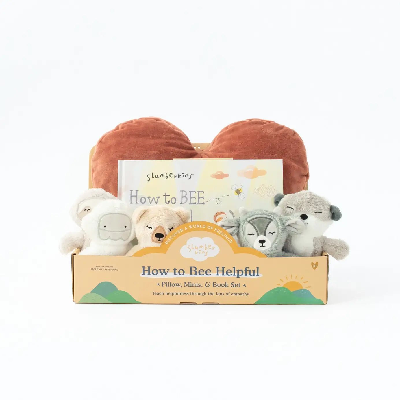 Another view of How To Bee Helpful Pillow Set by Slumberkins - Caring Crew Plush and Book Set