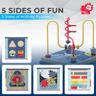 Another view of Toddler Wooden Space Activity Cube - Toddler Activity Cube