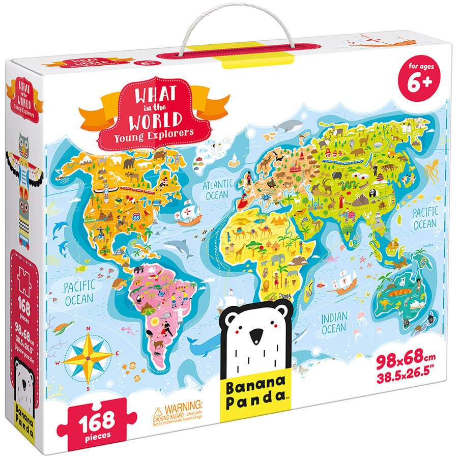 What in the World: Young Explorers - Educational World Floor Puzzle for Kids