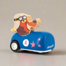 Dark Blue Wooden Pull-Back Car by Janod
