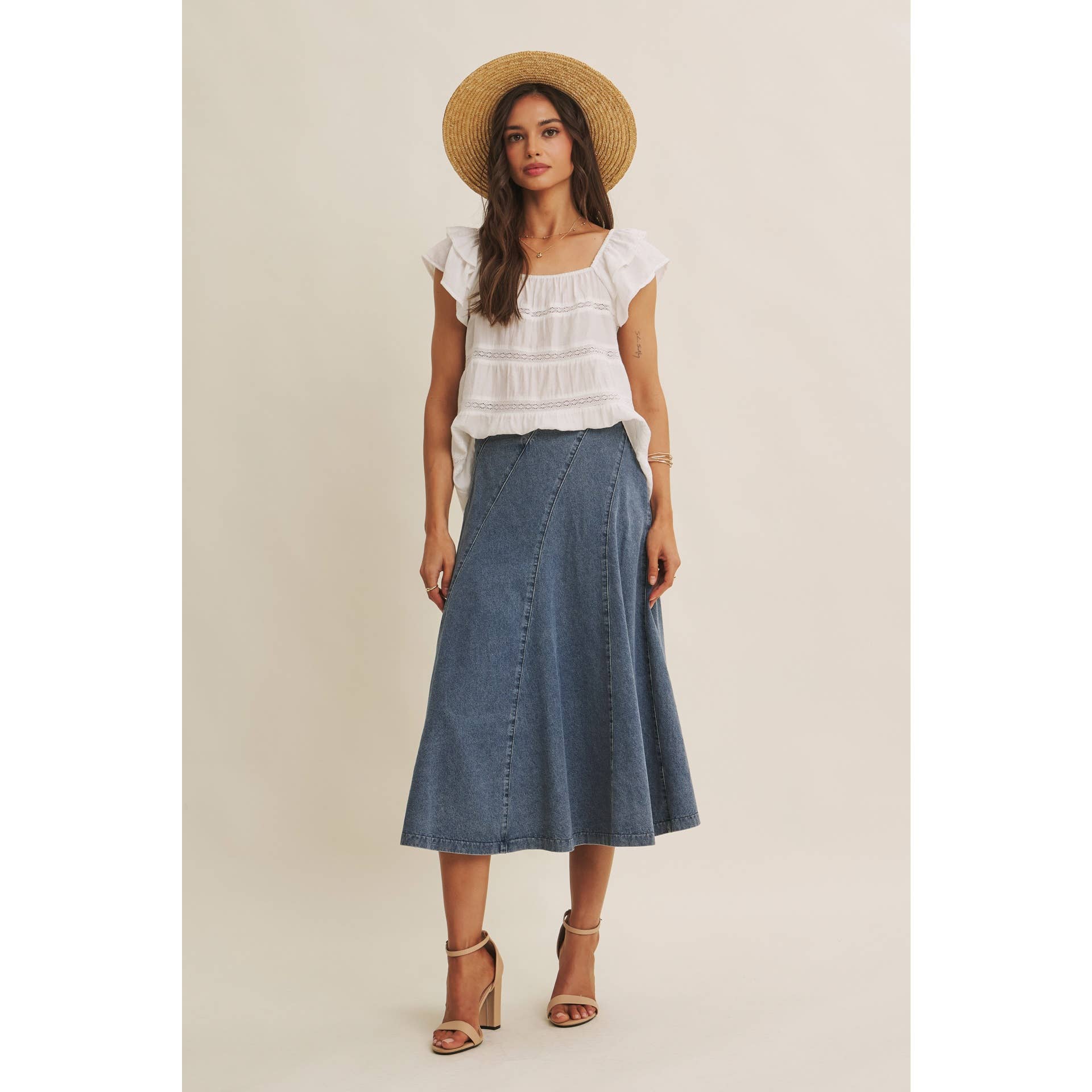 Ruffle Sleeve Tiered Top - Styled for Evening | Day-to-Night Top