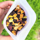 Inside look of The Chai Box Jaipur Summer tea leaves.