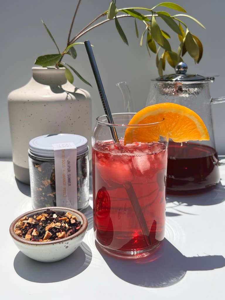 Iced tea made from The Chai Box Jaipur Summer Tea.