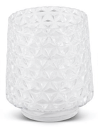 Diamond Cut Clear Glass Vase | Sudha's Emporium