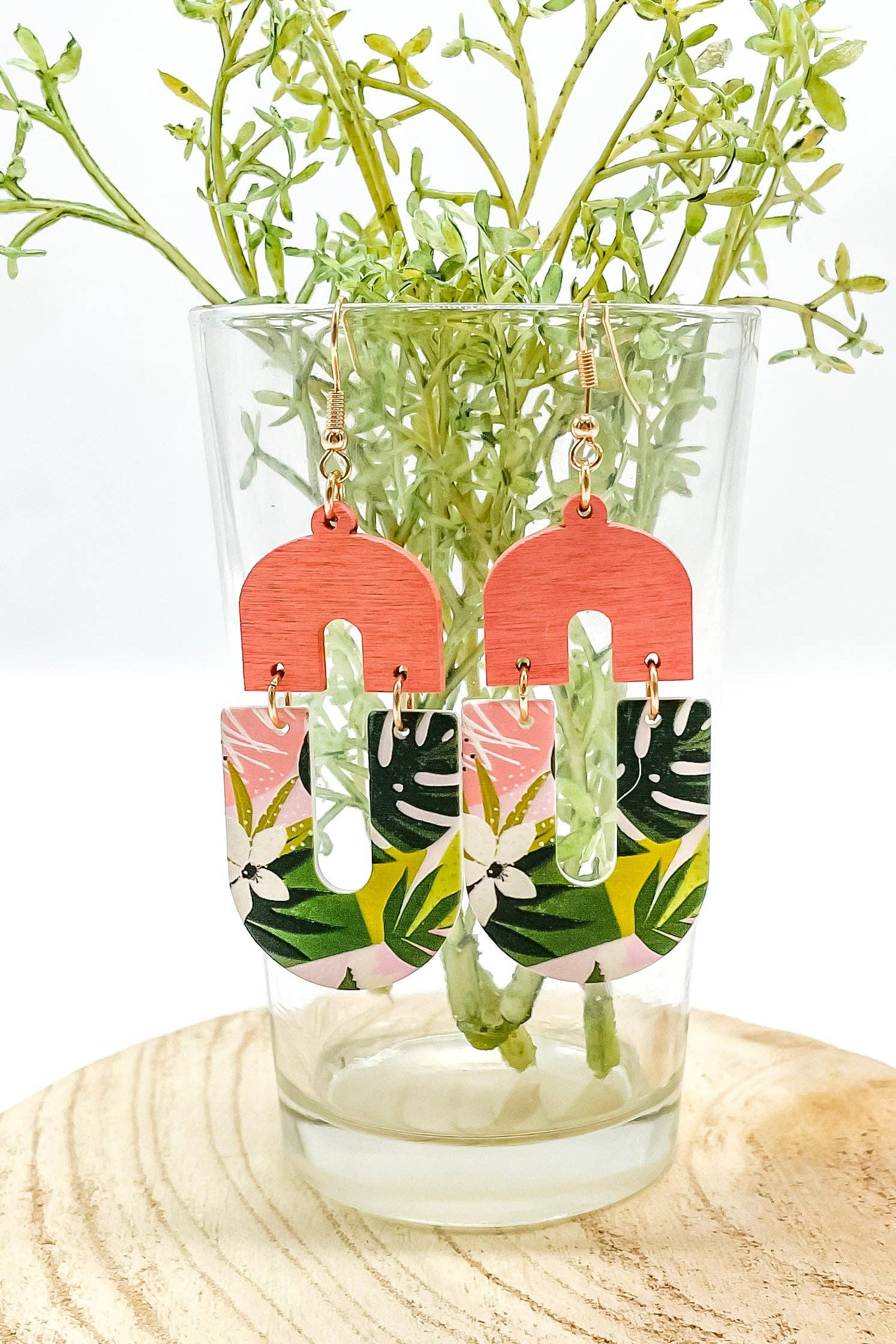 Margot Earrings by My Girl In LA – Painted Wood Earrings