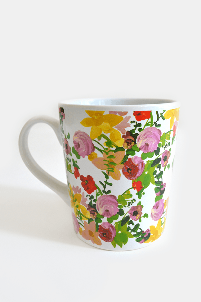 Maui Mug - 23 oz Extra Large Floral Coffee Cup