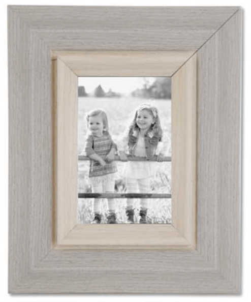 Wooden Gray Photo Frame - Modern Picture Display