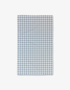 Blue Gingham Luxe Hand Towel by Geometry. Hand Towel has a blue and white gingham pattern background.