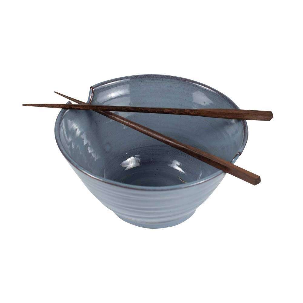 Chopsticks & Blue Bowl Set | Sudha's Emporium
