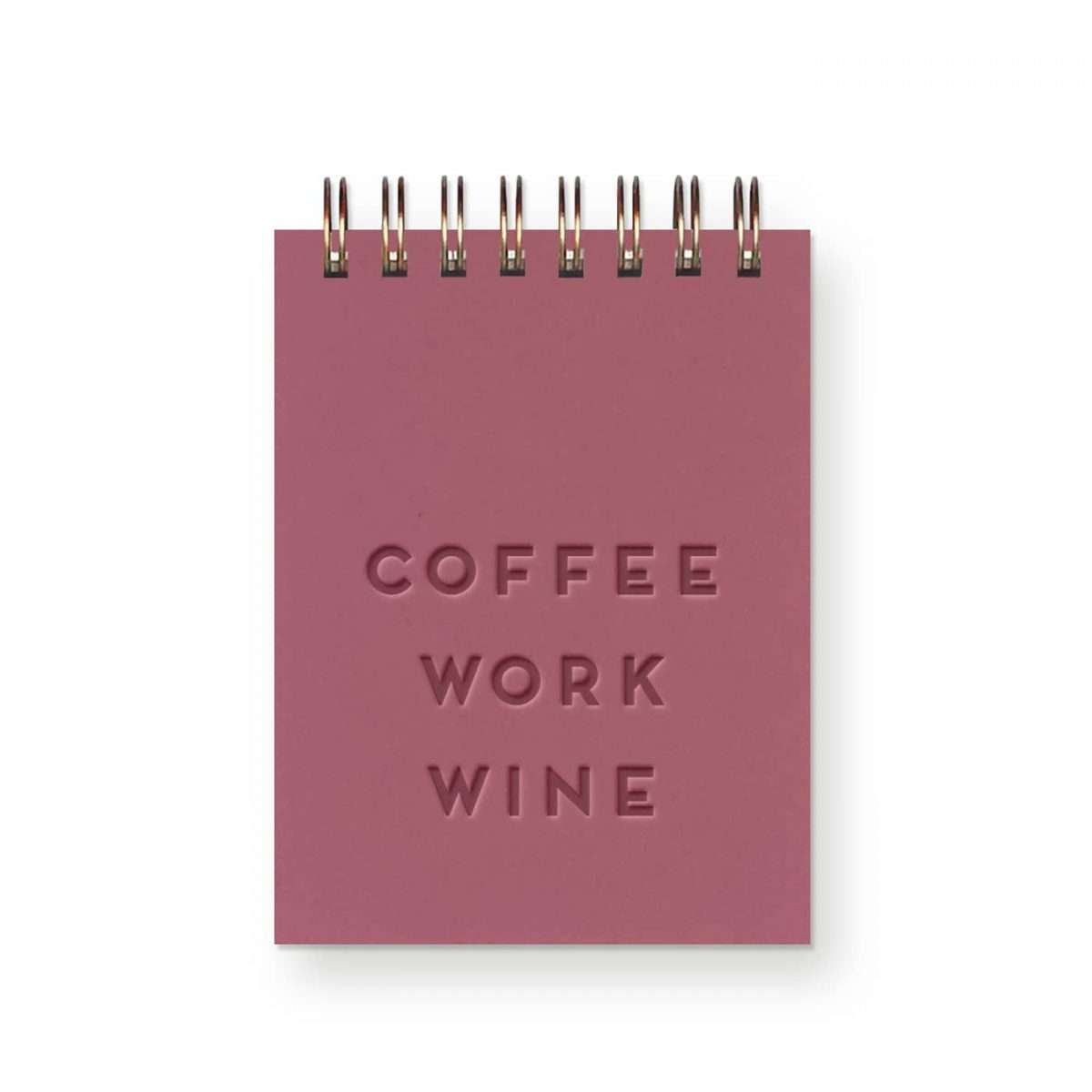 Coffee Work Wine Mini Jotter Notebook | Sudha's Emporium