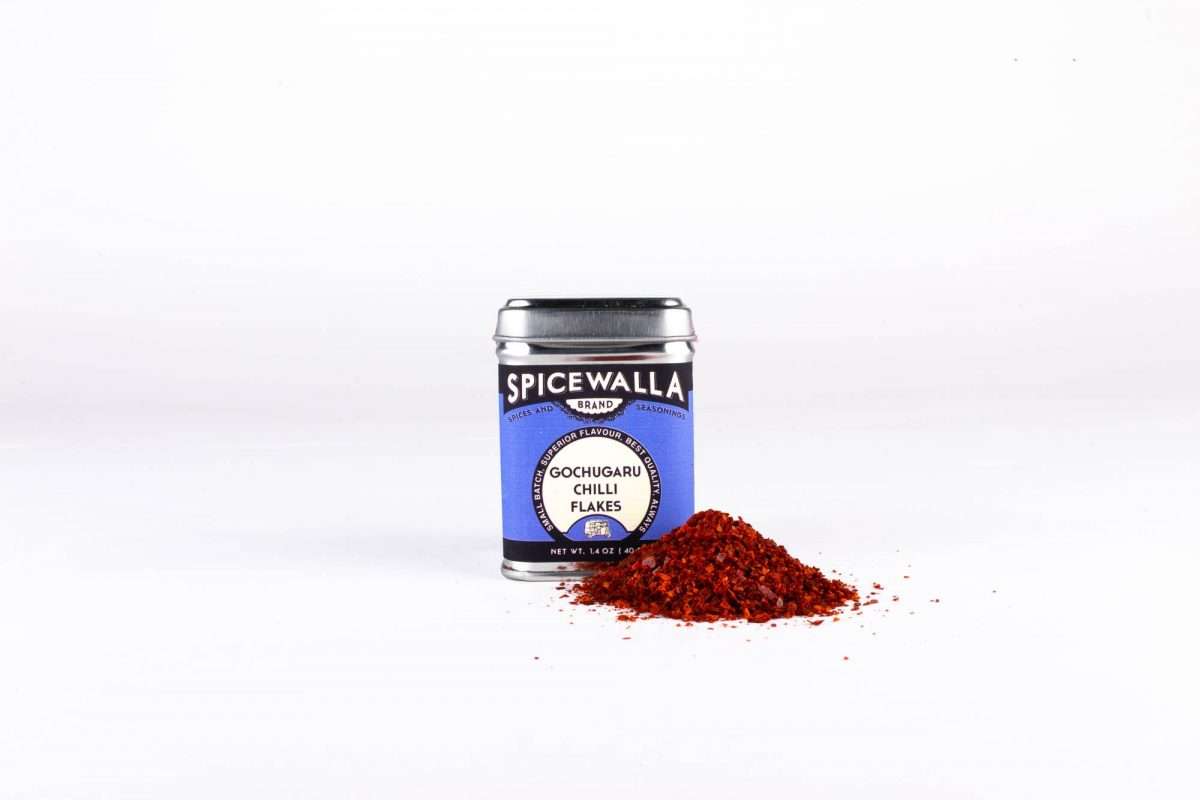 Spicewalla Gochugaru Chilli Flakes in a small tin