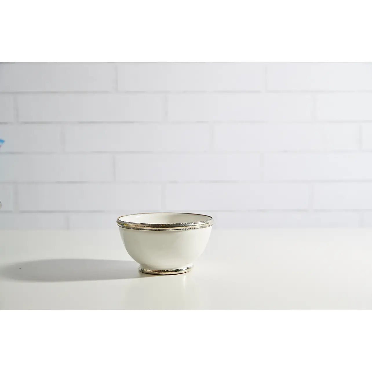Moroccan Glazed Bowls with Berbe Silver Trim | Sudha's Emporium