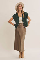 Cotton Sweater Vest - Side View | 100% Cotton Knit
