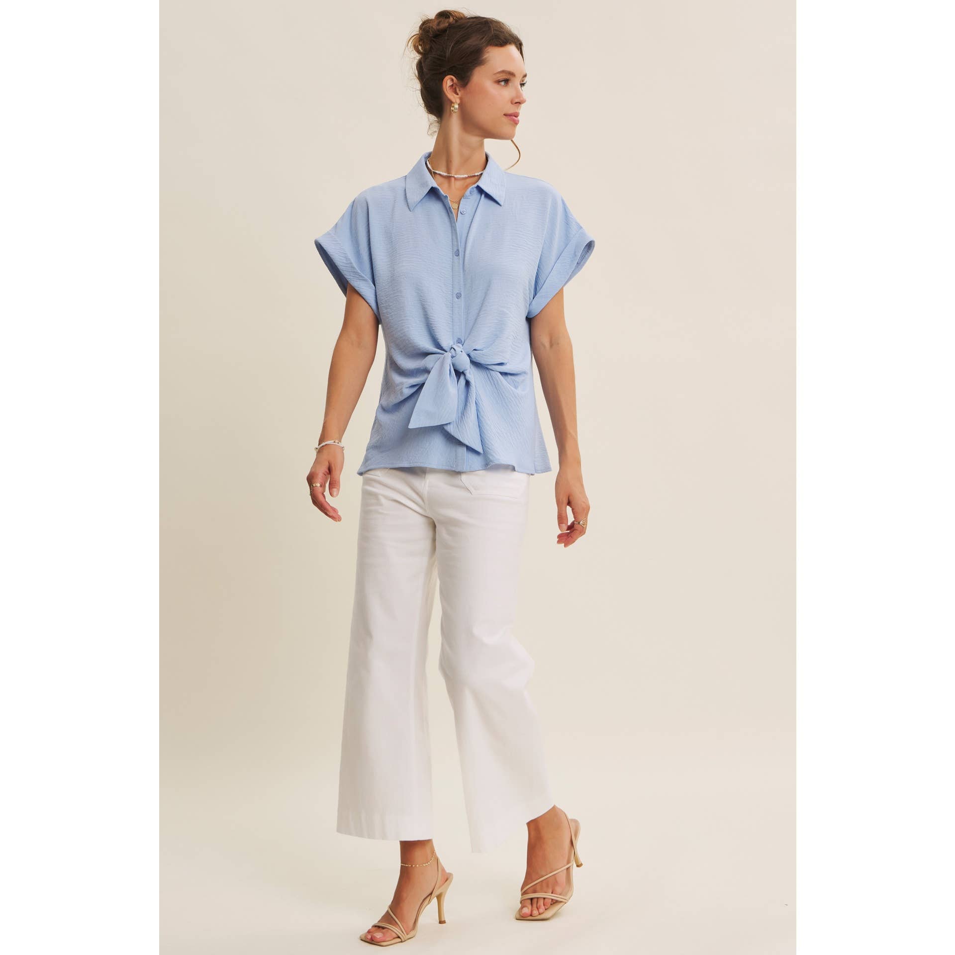 Knotted Blouse Top - Styled Casually | Weekend Look