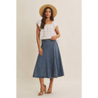 Ruffle Sleeve Tiered Top - Full Length View | Lightweight Rayon